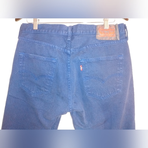 🔴 SALE Levi's 505 Purple Button Fly Jeans Size 32x32 - Picture 6 of 9